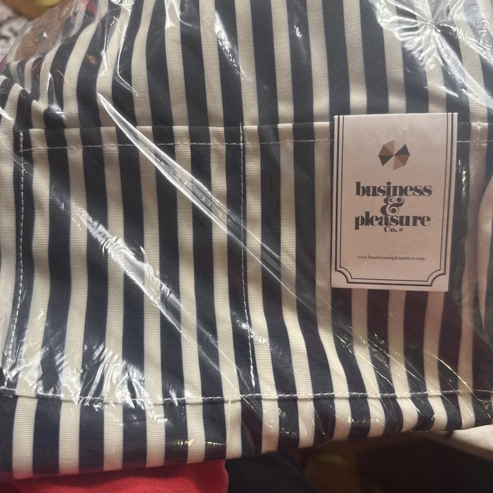 New Business & Pleasure Co. Lauren's Navy Stripe Apron‎ FFF Fall 2025